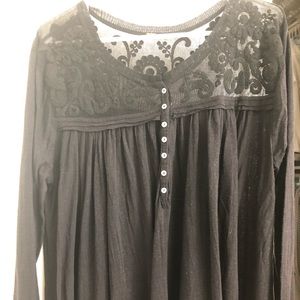 Free People Lace Sweater  Size XL SALE